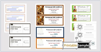 13 Free Sample Restaurant Voucher Templates - Printable Samples