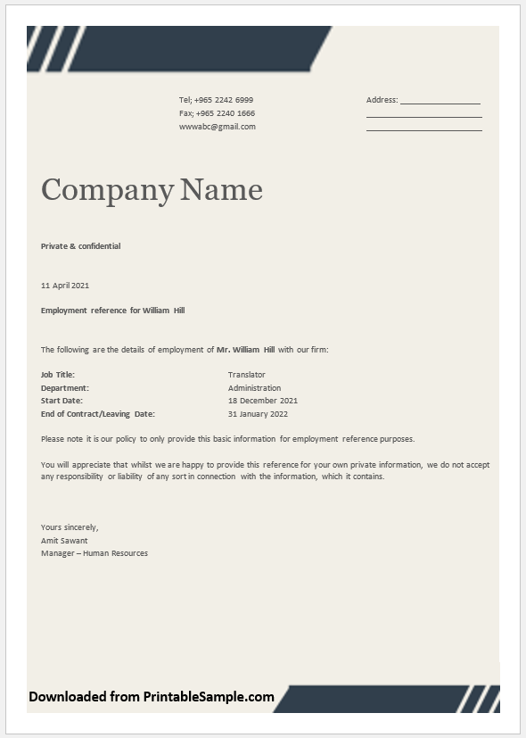 22-free-sample-employment-certificate-templates-printable-samples