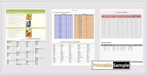 sample moving inventory list templates image
