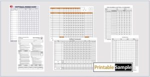 softball score sheet templates image