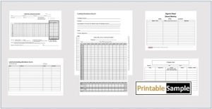 staff attendance sheet templates image