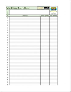 talent show score sheet template 04