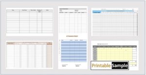 teacher's attendance sheet templates image