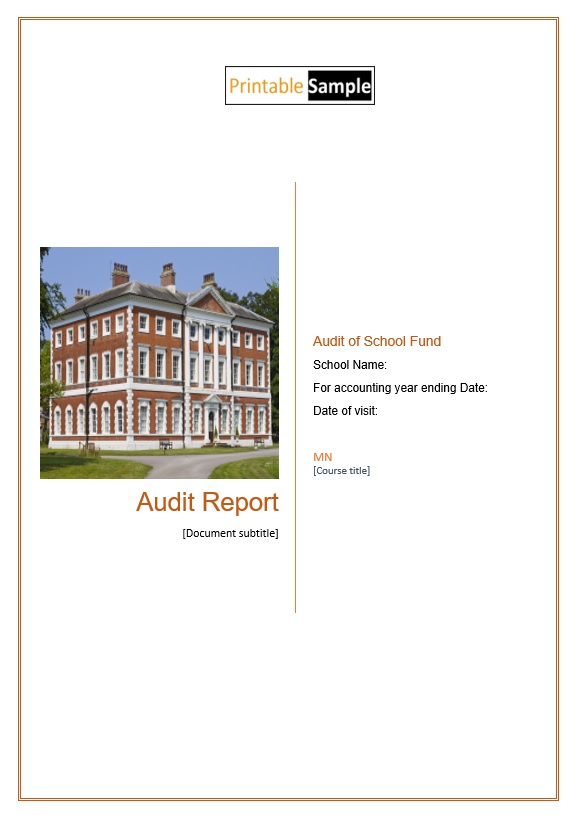 annual audit report template 20