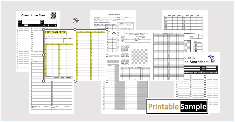 chess score sheet templates image