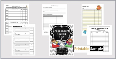 sample book log template image