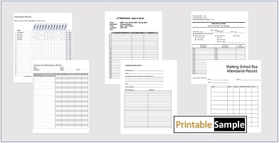 class attendance sheet templates image