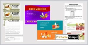 Food voucher templates image