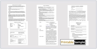 Legal lease agreement templates image