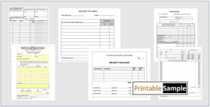 sample receipt voucher templates image