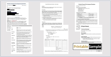 web design estimate evaluation form