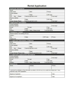 23+ Free Rental Application Forms &amp; Templates - Printable Samples