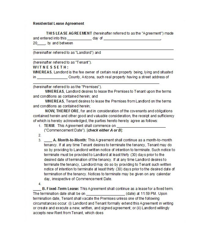 Basic Rental Application Template 