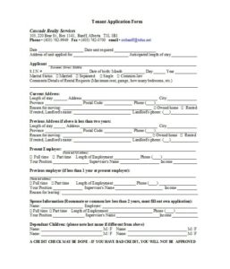 23+ Free Rental Application Forms &amp; Templates - Printable Samples