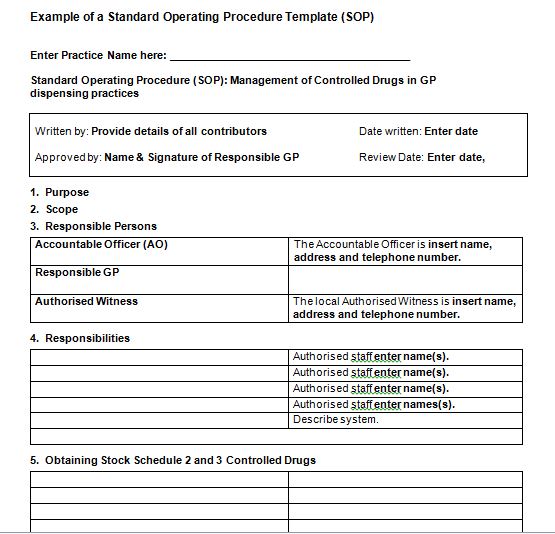 30-free-standard-operating-procedures-sop-templates-printable-samples