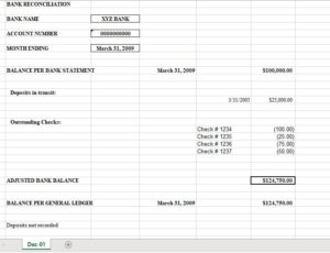 20+ Free Bank Reconciliation Sheet Templates - Printable Samples