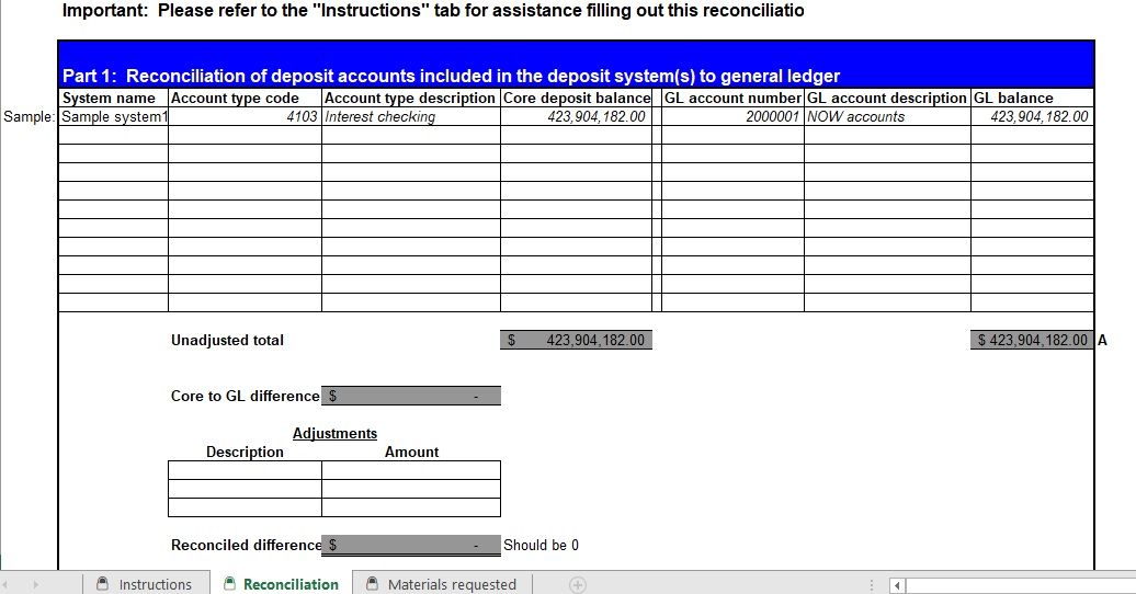 Bank Reconciliation Template 18