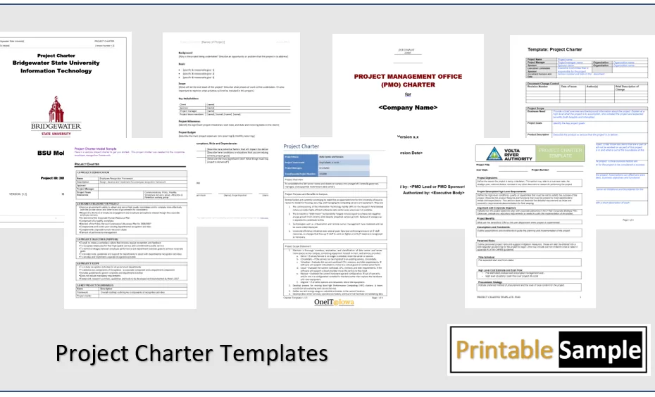 Project Charter Templates