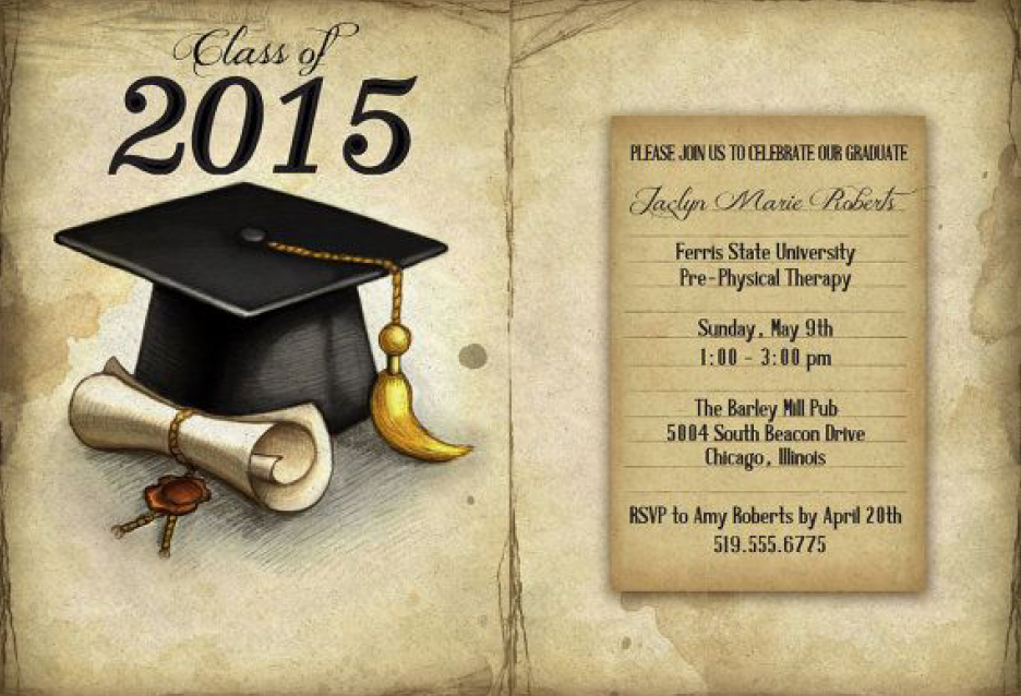 graduation invitation templates 12