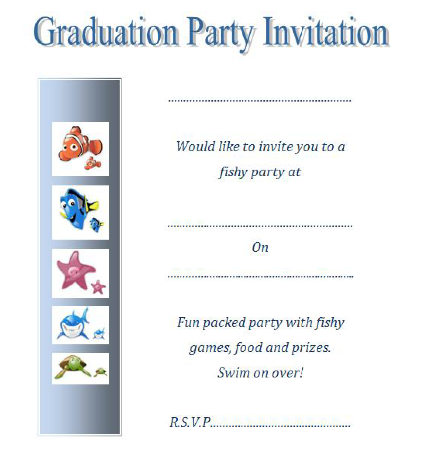 graduation invitation templates 21