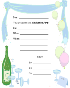 31 Free Graduation Party Invitation Templates - Printable Samples