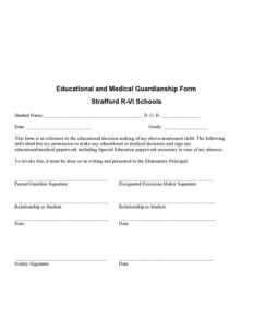 30 Free Guardianship Forms - Printable Samples