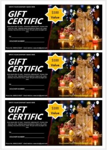 30 Free Gift Certificate Templates - Printable Samples 2024