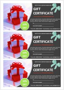 30 Free Gift Certificate Templates - Printable Samples 2024