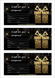 30 Free Gift Certificate Templates - Printable Samples 2024