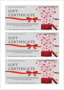 30 Free Gift Certificate Templates - Printable Samples 2024
