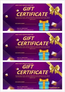 30 Free Gift Certificate Templates - Printable Samples 2024