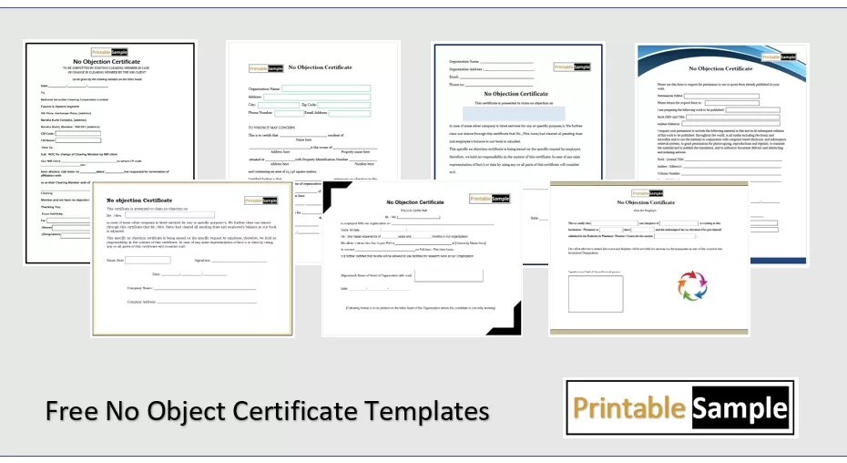 No Objection Certificate Templates