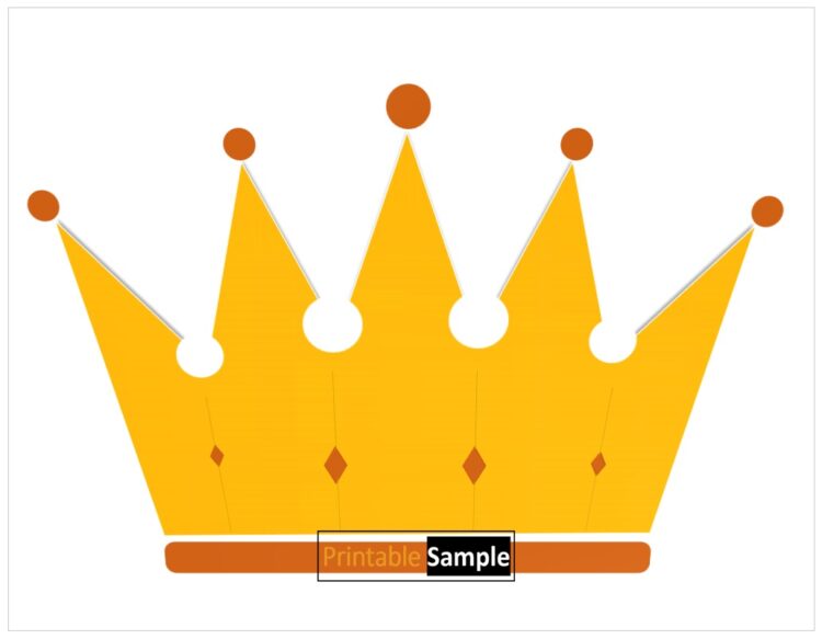 10 Free Paper Crown Templates - Printable Samples