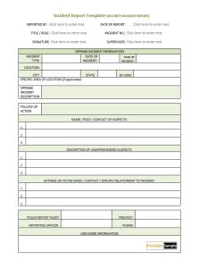 Incident Report Template 04