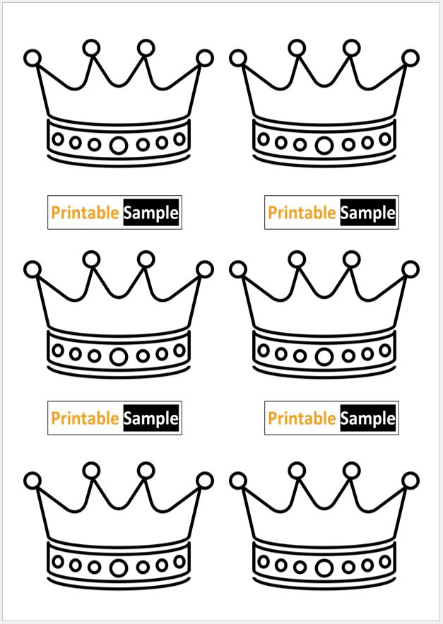 Printable Crown Template 04