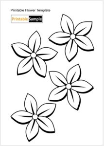 Printable Flower Template 02