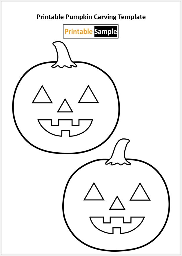 Free printable pumpkin carving template