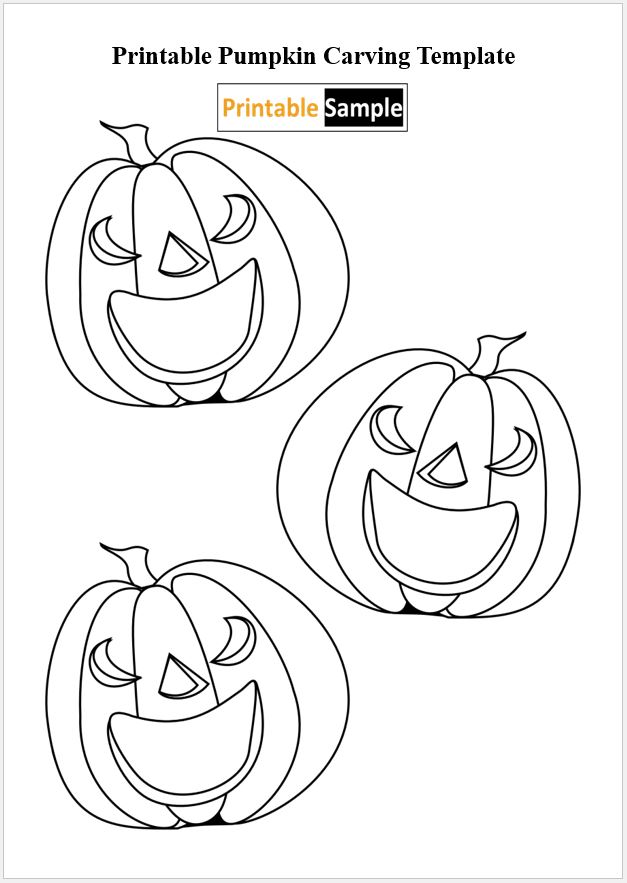 Halloween pumpkin carving stencils