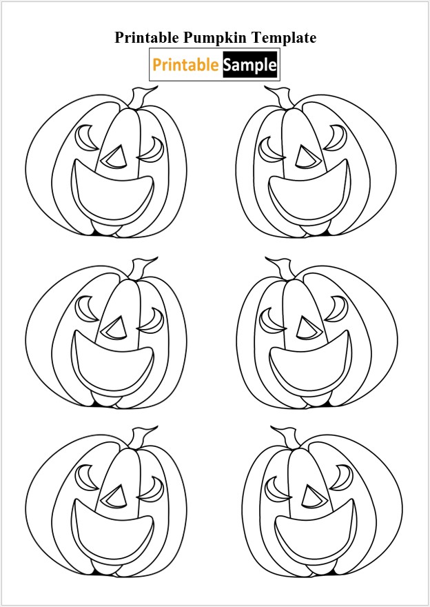 Simple pumpkin shape template