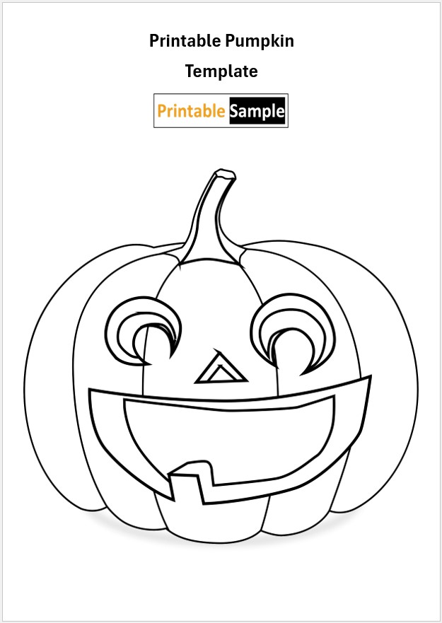 Pumpkin cut out template