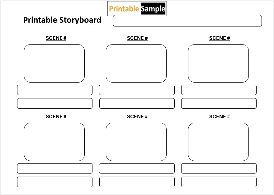 Printable Storyboard Template 03