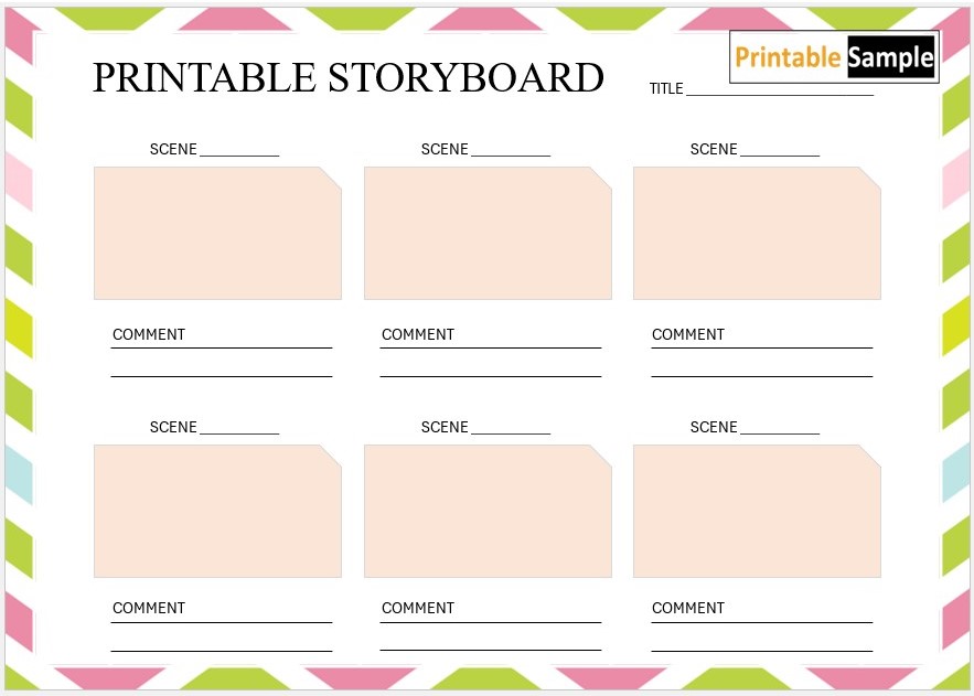 Printable Storyboard Template 05