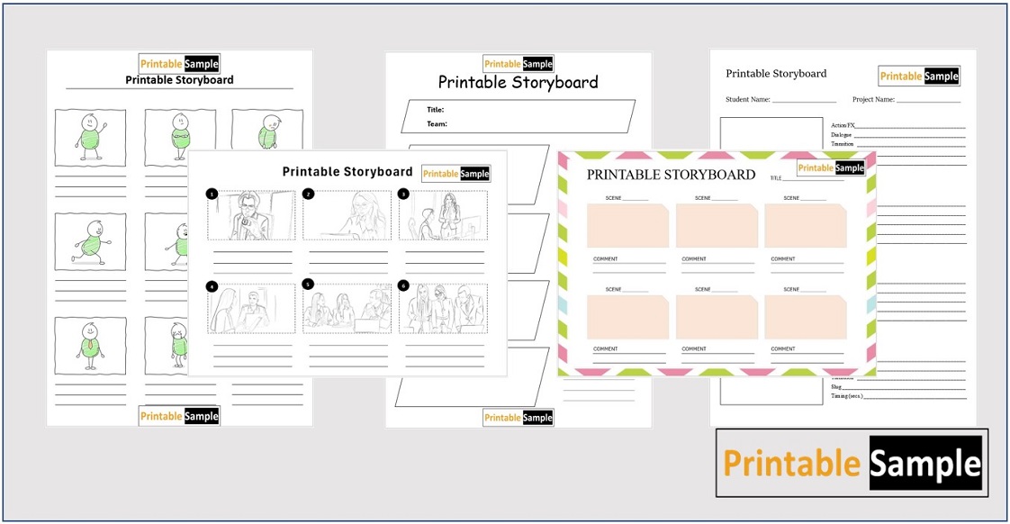Printable Storyboard Templates Feature Image