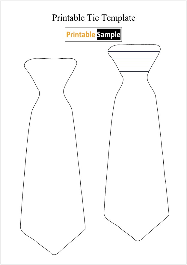 Printable Tie Template 01