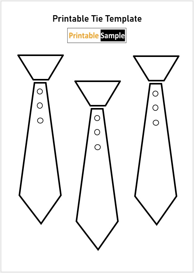 Printable Tie Template 04