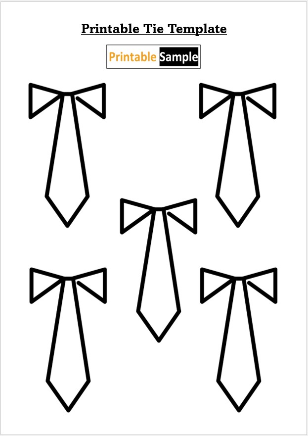 Printable Tie Template 05