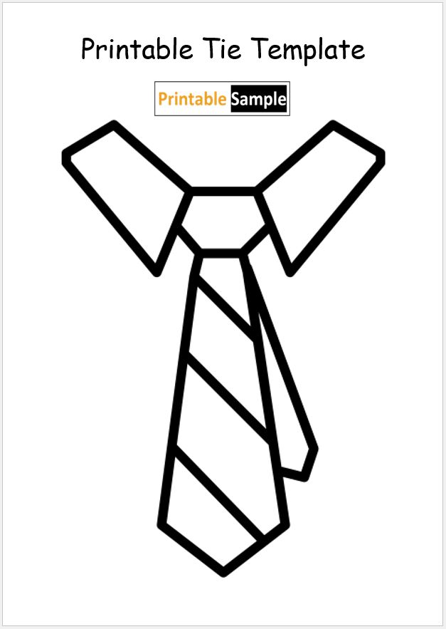 Printable Tie Template 06