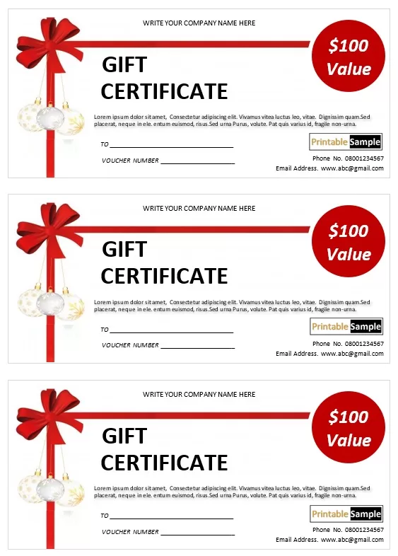 Donation Gift Certificate Template