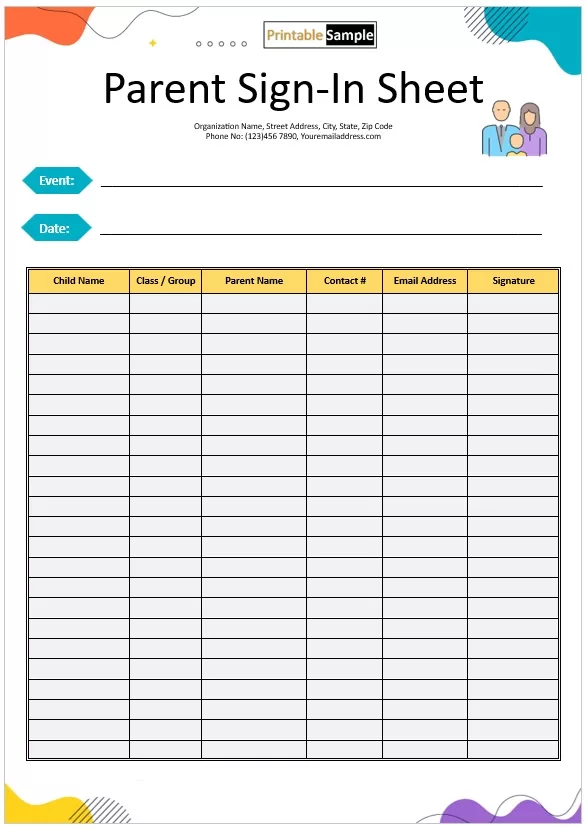 Electronic Sign-in Sheet