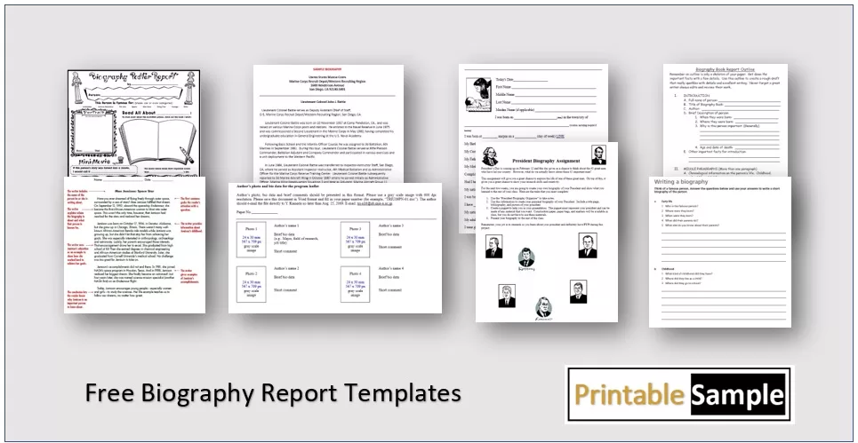 Free Biography Report Templates Word Excel PDF Samples Free Biography Report Templates Word Excel PDF Samples